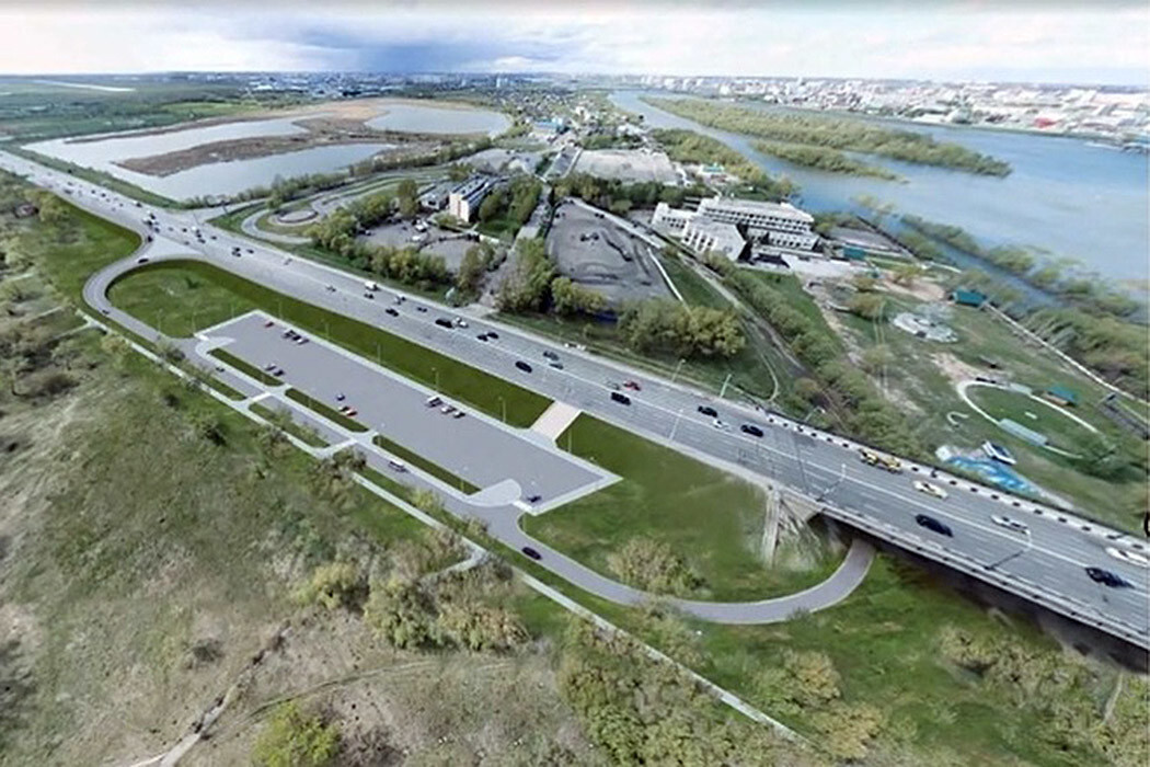 строительство развязки Ленинградский мост